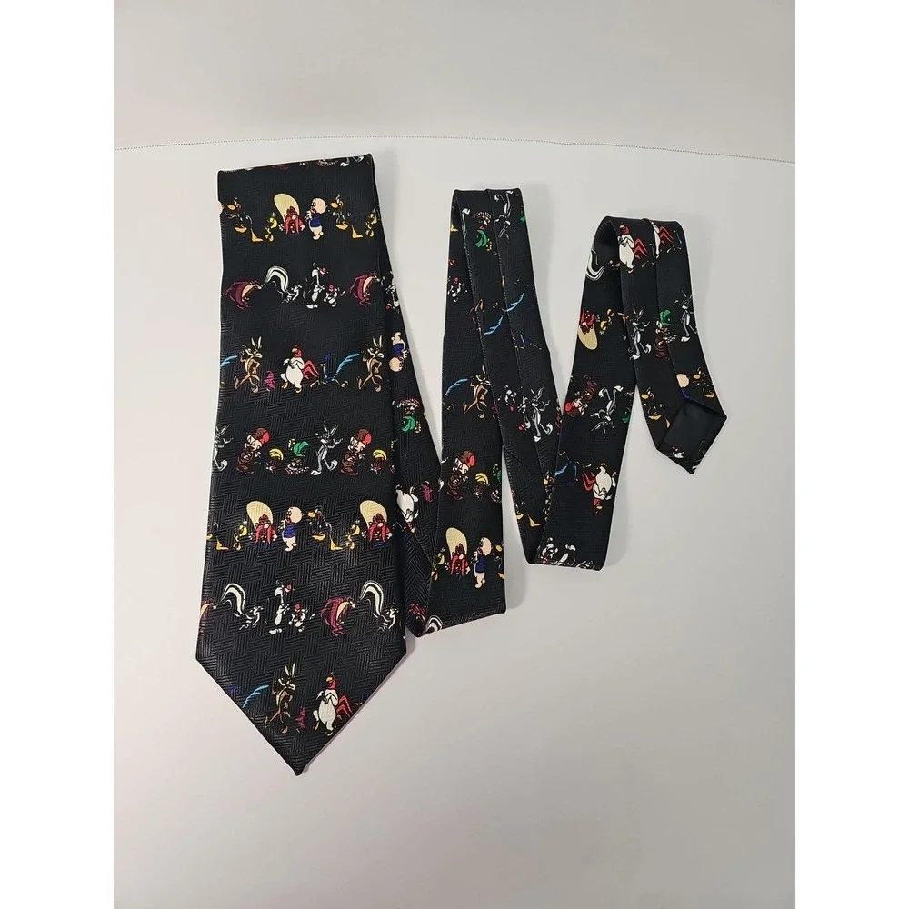 Vintage 1997‎ Looney Tunes MANIA Cartoon Novelty Necktie BUGS BUNNY DAFFY DUCK